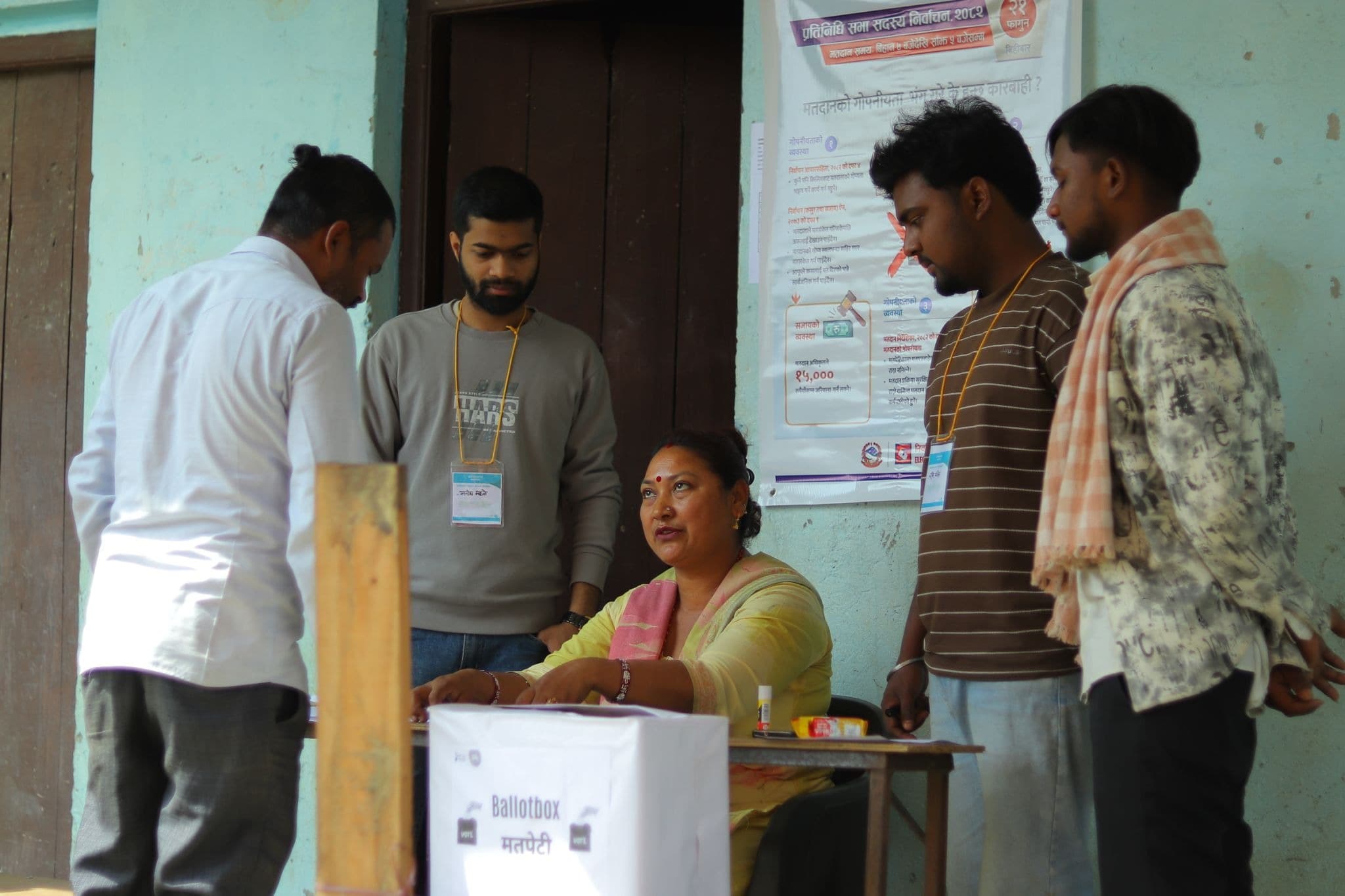 As part of our civic engagement efforts ahead of the upcoming elections, we successfully implemented a Mock Polling at the ward level. The program included four days of door-to-door outreach, followed by a hands-on mock polling exercise to help community members better understand the voting process. A key objective of this initiative was to minimize vote invalidation (मत बदर) and strengthen confidence in new voters by ensuring that voters clearly understand ballot marking procedures and common mistakes that lead to rejected ballots.